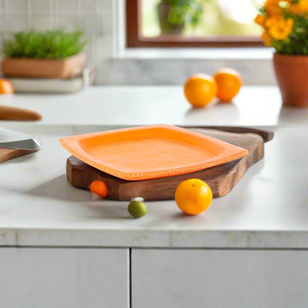 Chulina | 9" Square Leather Tray - Nuvé