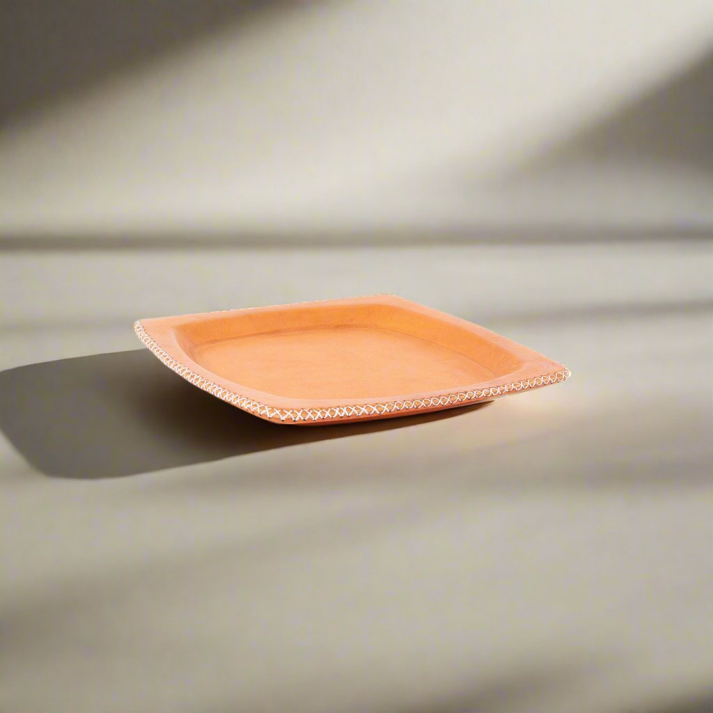 Chulina | 9" Square Leather Tray - Nuvé