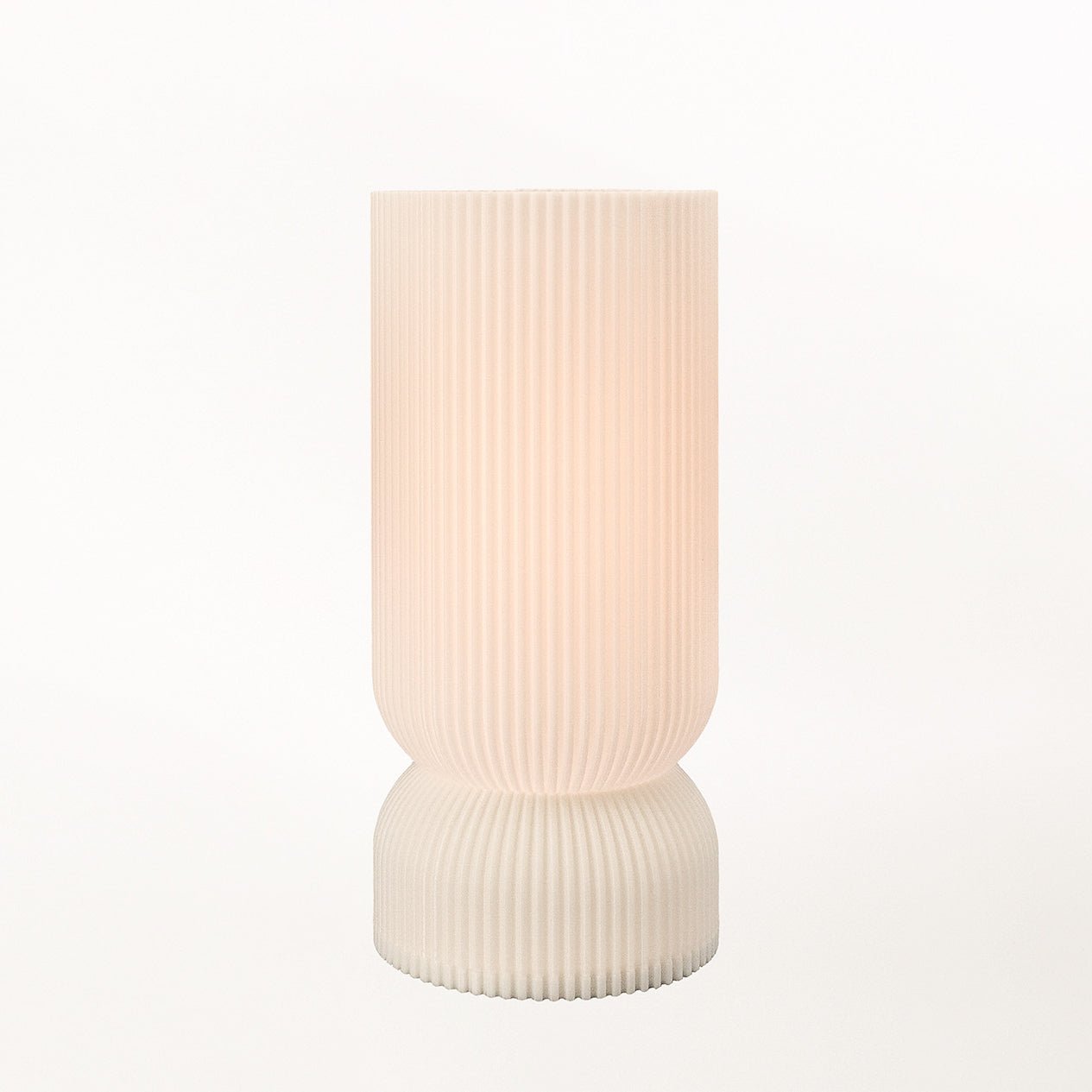 Terra Labs Stance Table Lamp with modern design, featuring a sleek base and a fabric lampshade for contemporary home lighting.