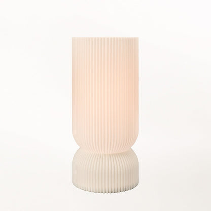 Terra Labs Stance Table Lamp with modern design, featuring a sleek base and a fabric lampshade for contemporary home lighting.