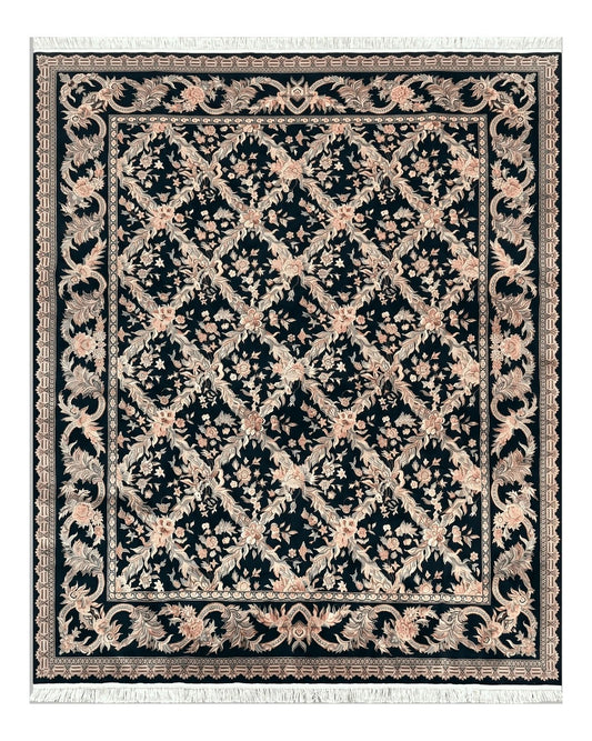 Pak Persian Rug 8x10, Black, Handmade
