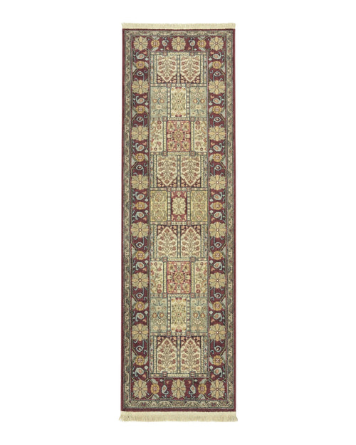 Karastan Runner Rug 2.6 x 8.6, Antique Legends Bakhtiari 2200, Vintage Wool Karastan Runner Rug, Panel Design