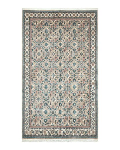 Palace Size Wool Rug 10x18, Sino Persian Kerman Rug, Oversized Hand Knotted Carpet, Light Taupe, Allover Pattern