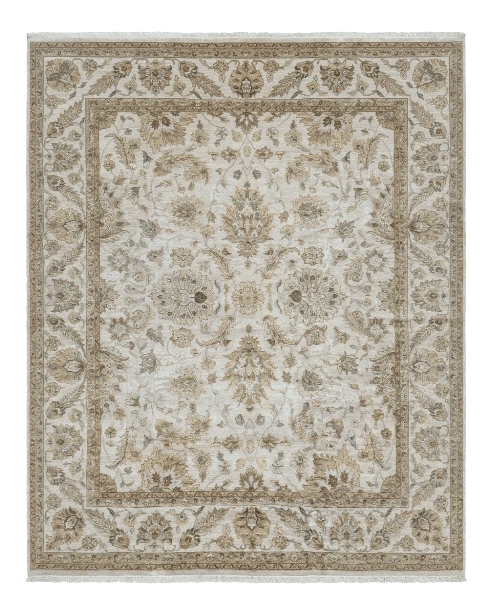 Palace Size Rug 12x15, Neutral Light Colors, Oat, Peshawar Chobi Oushak Rug, Handmade Wool Rug