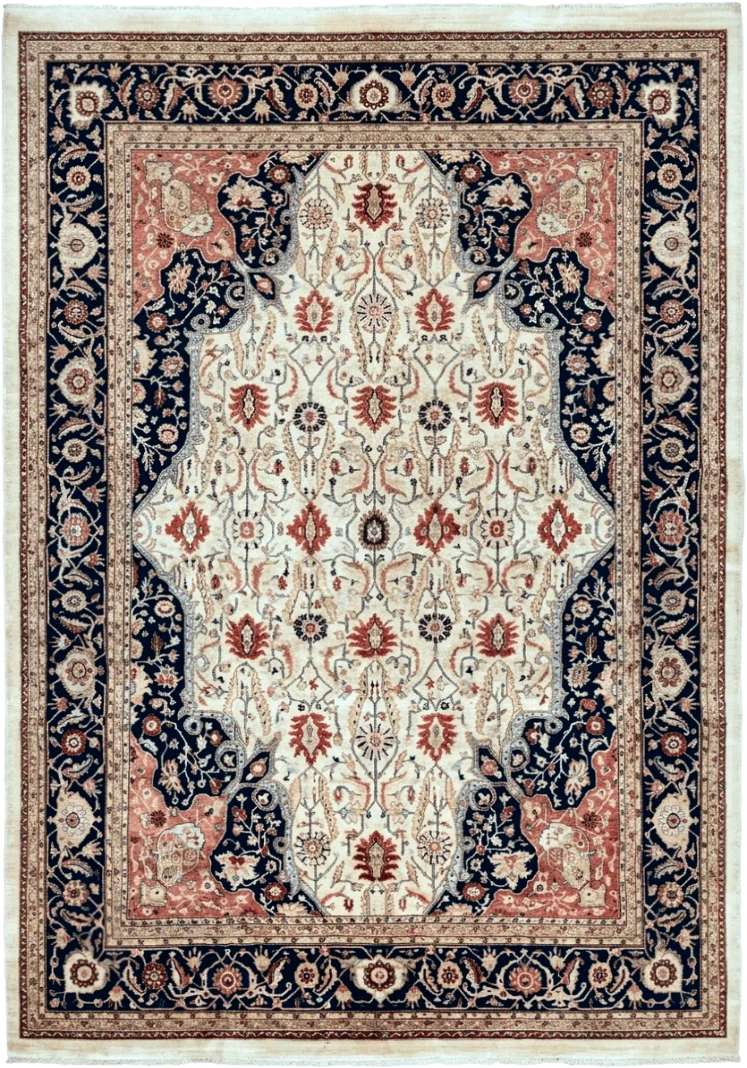Large Palace Sized Stark Carpet 13x19, Traditional Wool Handmade Rug, Beige