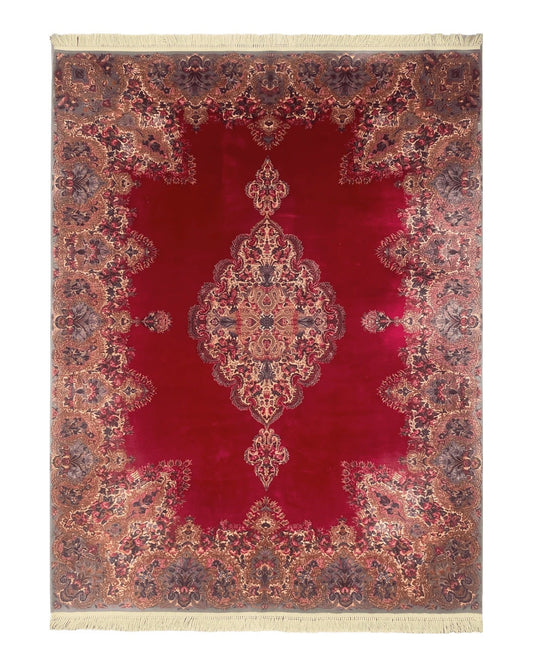 Karastan Rug 8.8 x12 Red Kirman #762, Original 700 Series, Vintage Karastan Carpet, Discontinued Karastan Rug, Karastan Wool Area Rug