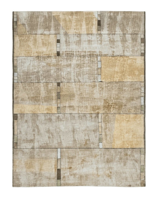 Tufenkian Tibetan Rug 12x16, Handmade Wool Modern Area Rug, Palace Size Carpet