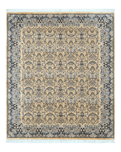 Pak Persian Rug 8x10, Allover Pattern, Fine 225 KPSI, Cream