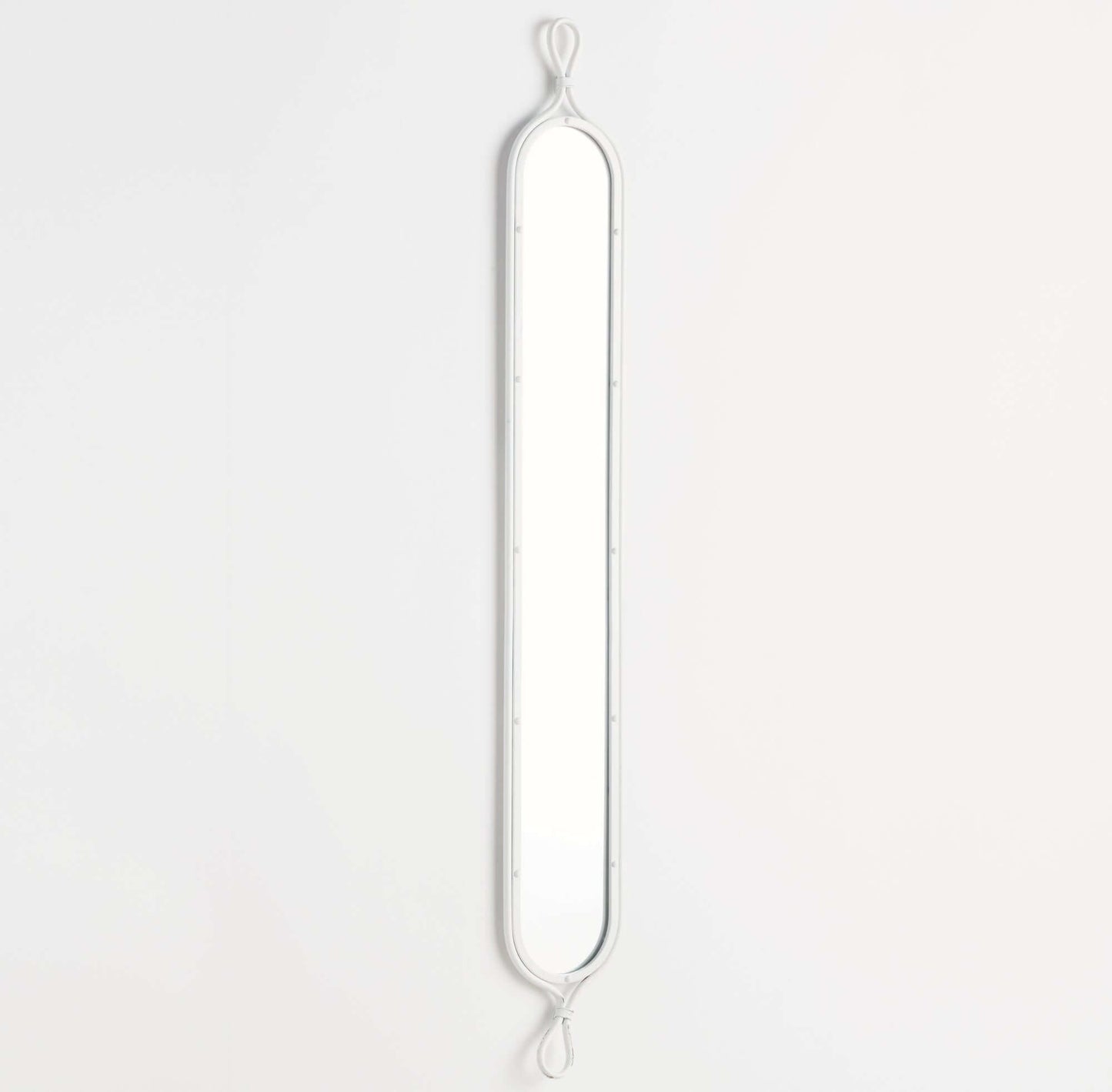 Tall White Mirrors with Vintage French Design (Set of 2) - Nuvé