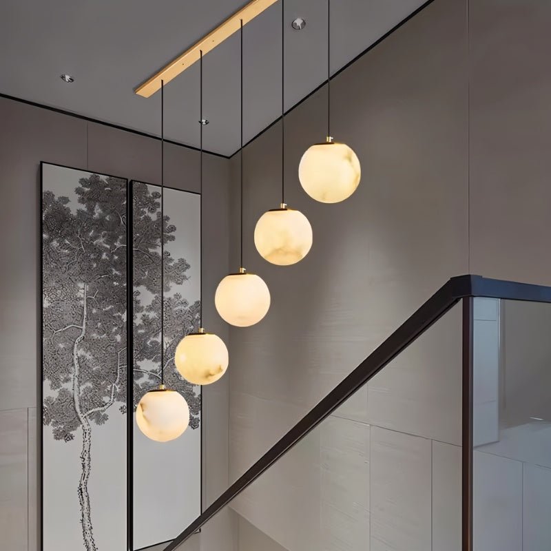 Tama Alabaster Chandelier Light - Nuvé