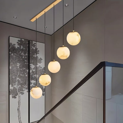 Tama Alabaster Chandelier Light - Nuvé