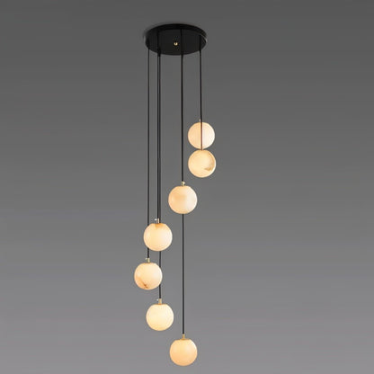 Tama Alabaster Chandelier Light - Nuvé