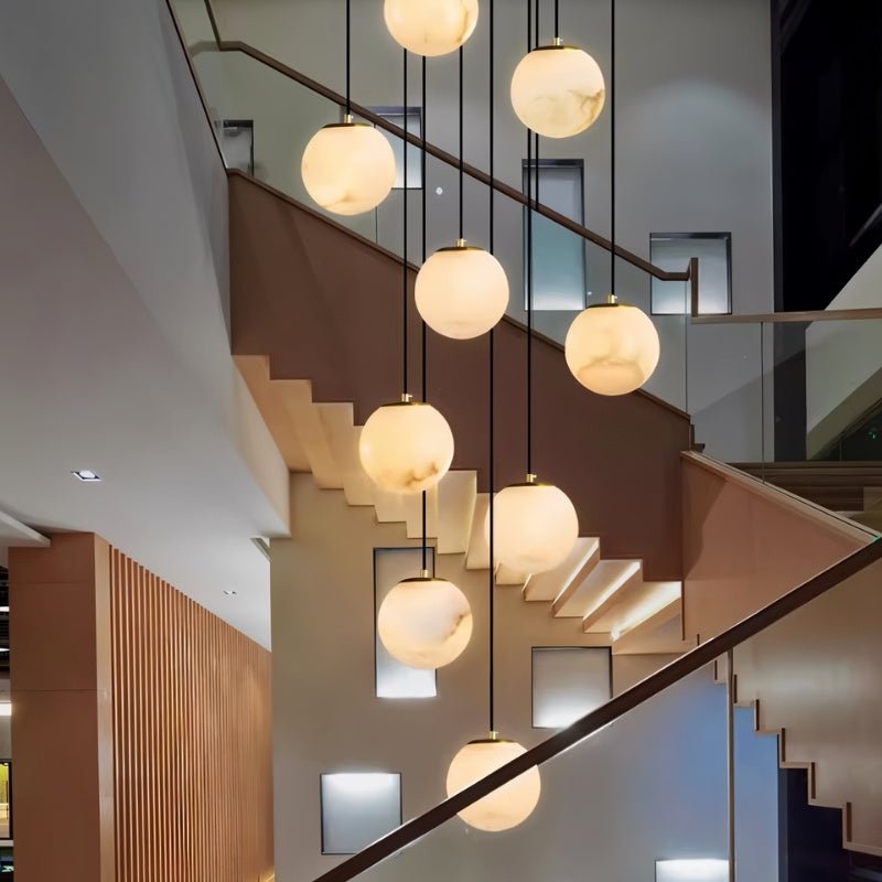 Tama Alabaster Chandelier Light - Nuvé