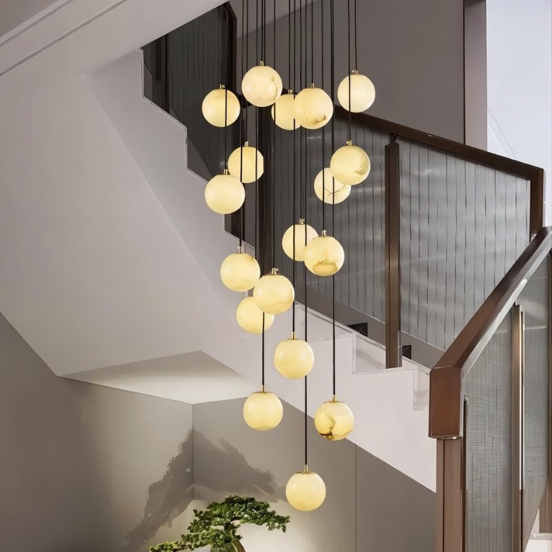 Tama Alabaster Chandelier Light - Nuvé