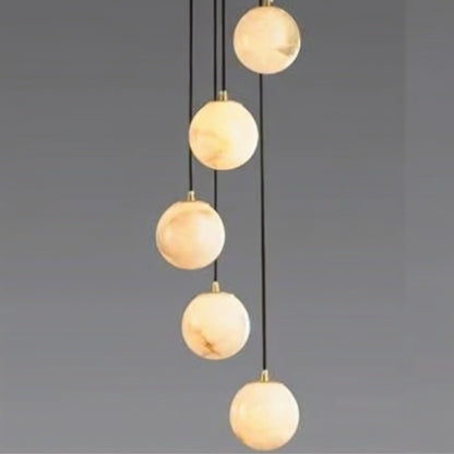 Tama Alabaster Chandelier Light - Nuvé