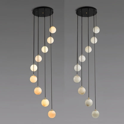 Tama Alabaster Chandelier Light - Nuvé