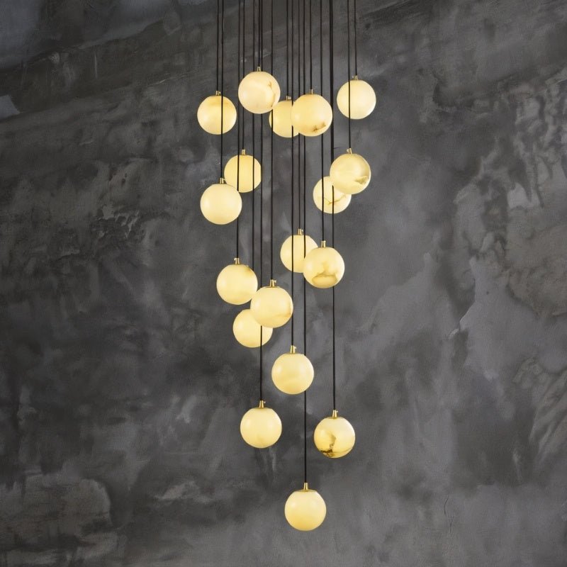 Tama Alabaster Chandelier Light - Nuvé