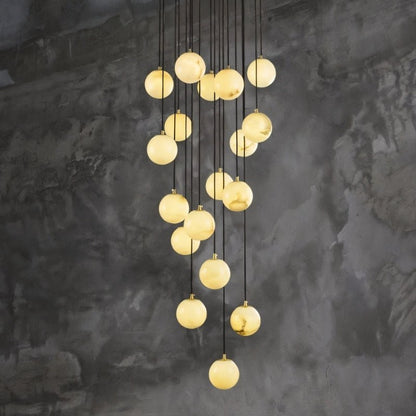 Tama Alabaster Chandelier Light - Nuvé