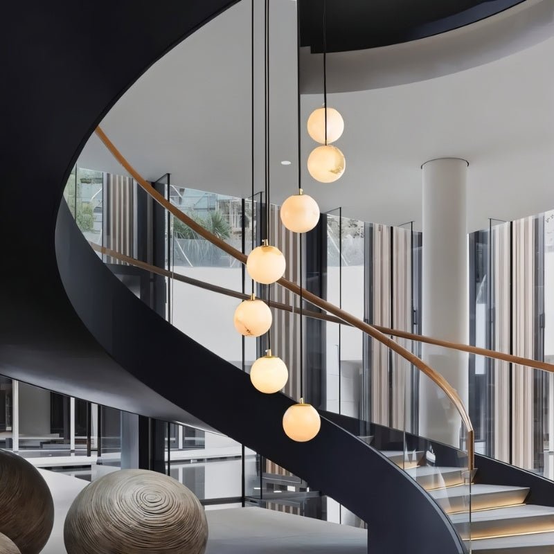 Tama Alabaster Chandelier Light - Nuvé