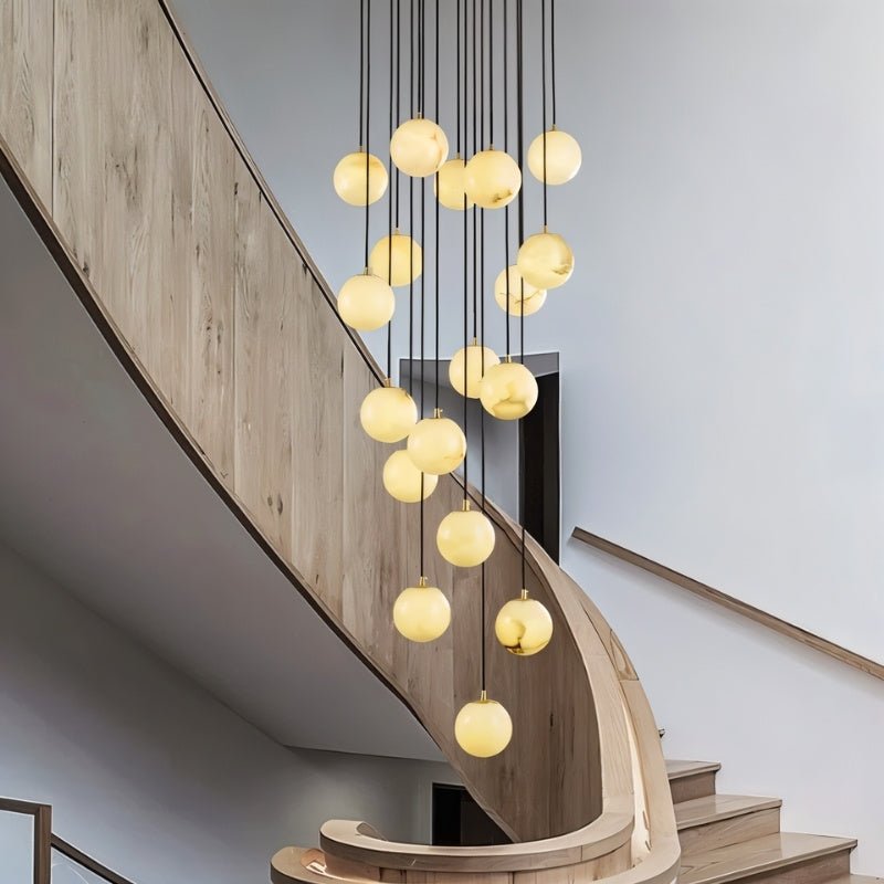Tama Alabaster Chandelier Light - Nuvé