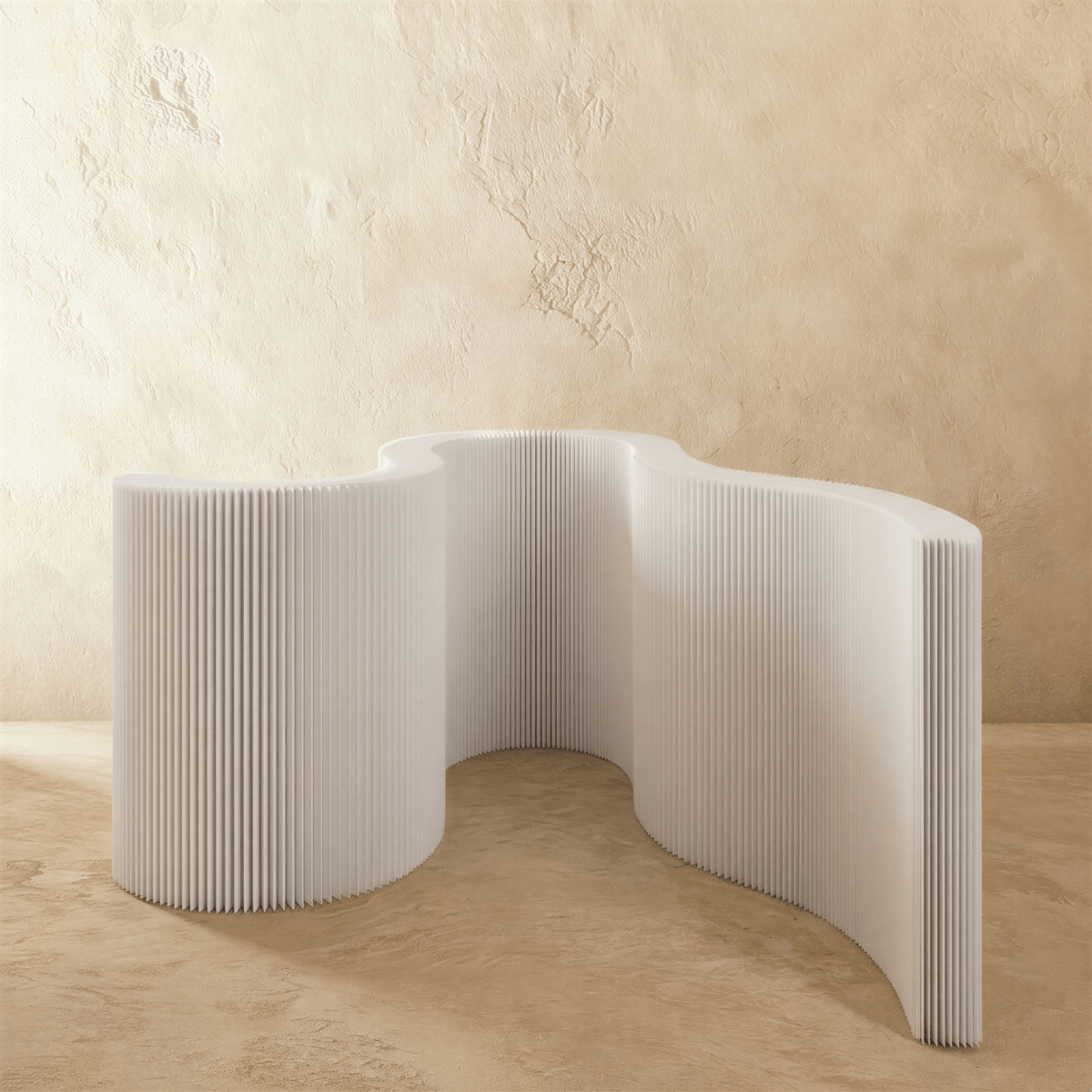 Modern Tarak Partition Wall by Residence Supply, decorative wooden room divider for stylish home and garden space separation.