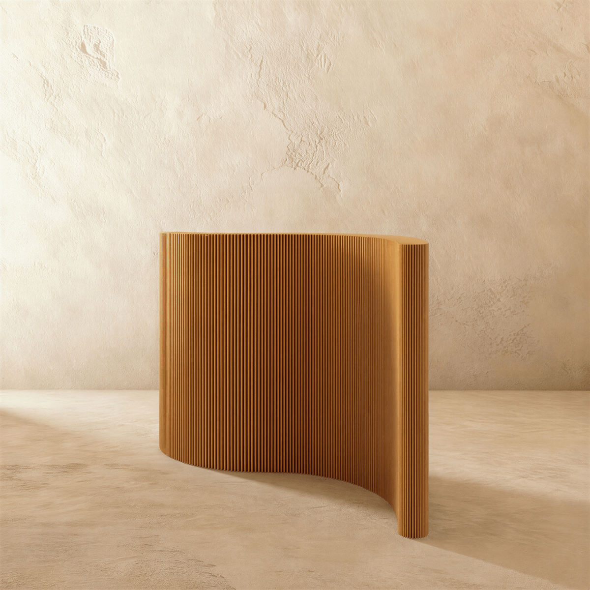 Residence Supply Tarak Partition Wall for home decor, featuring a modern room divider design in natural wood finish.