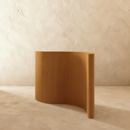 Residence Supply Tarak Partition Wall for home decor, featuring a modern room divider design in natural wood finish.