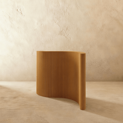 Modern Tarak Partition Wall by Residence Supply, decorative wooden room divider for home and garden spaces.