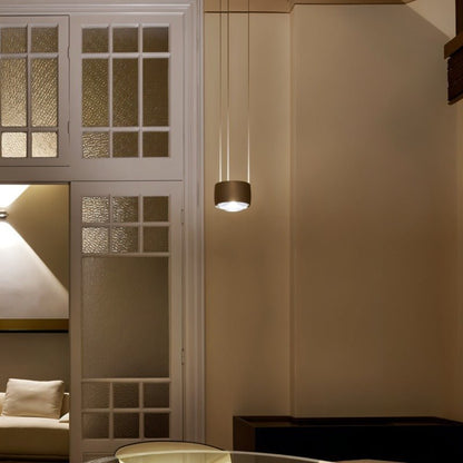 Tejas Pendant Light by Residence Supply, modern hanging fixture with a sleek metal shade and adjustable cord for stylish lighting.