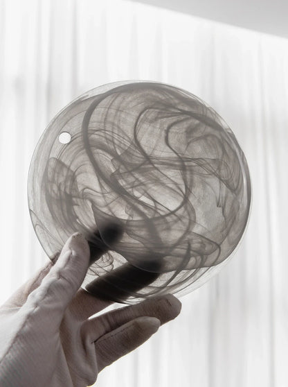 Tempest Smoked Glass Disc Chandelier
