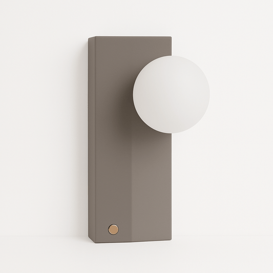Residence Supply Teral Table Lamp with a sleek modern design, featuring a rounded base and a fabric shade.