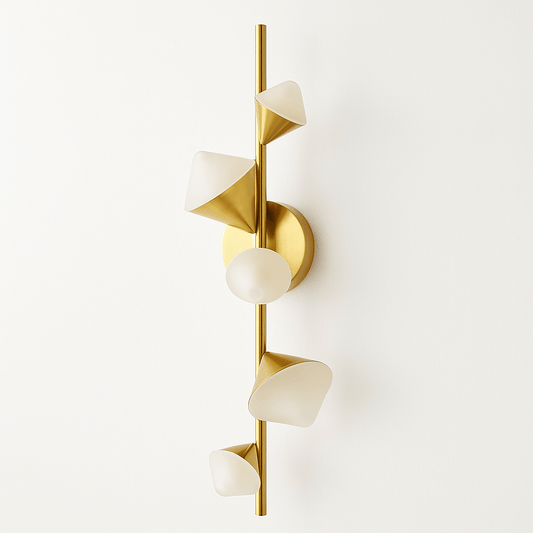 Teryna Wall Lamp by Residence Supply, modern metal wall-mounted light fixture with a sleek design and neutral finish.