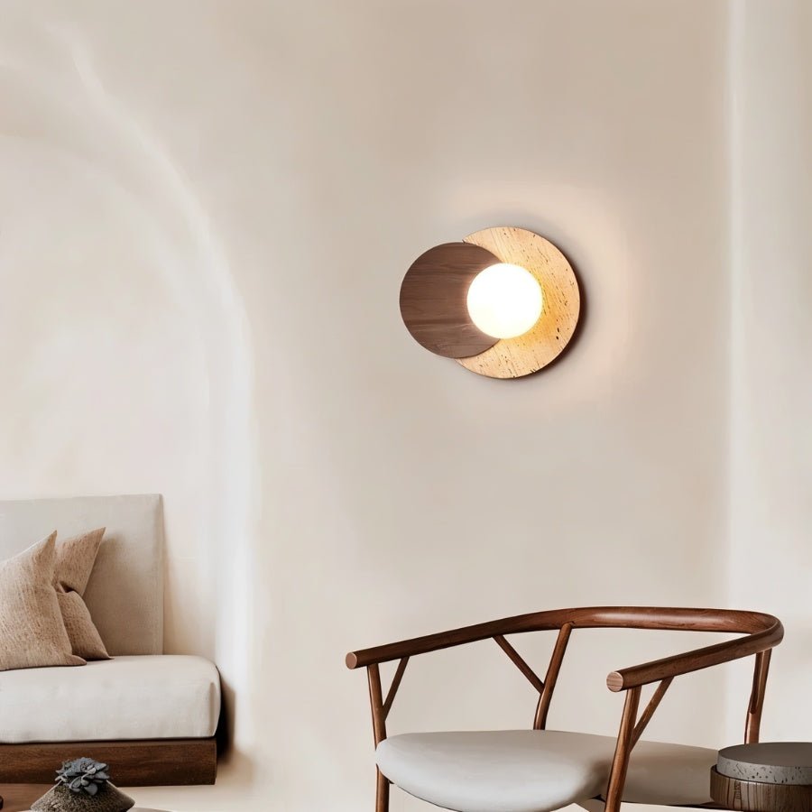 Teus Travertine Wall Lamp
