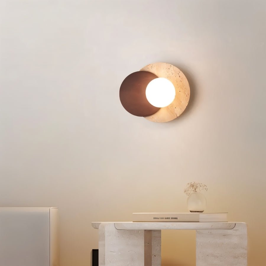 Teus Travertine Wall Lamp