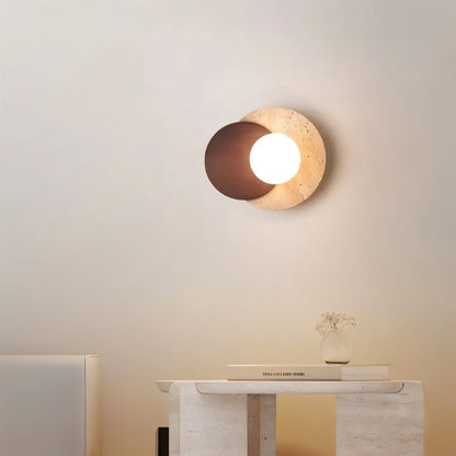 Teus Travertine Wall Lamp