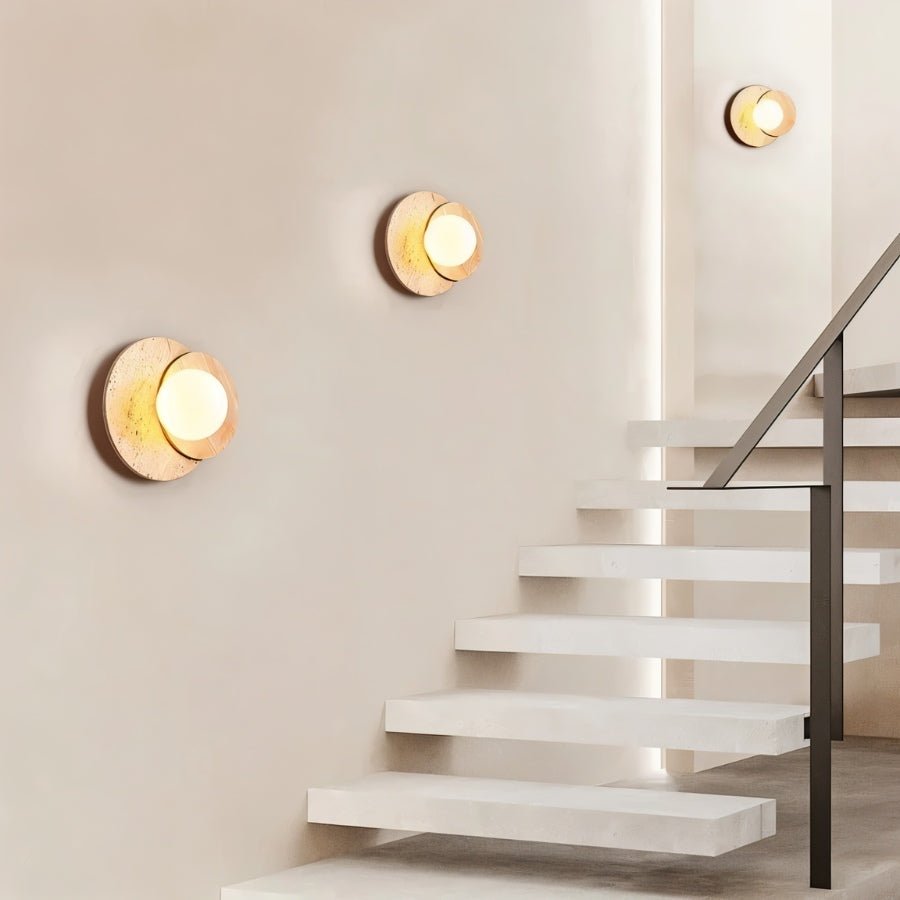 Teus Travertine Wall Lamp