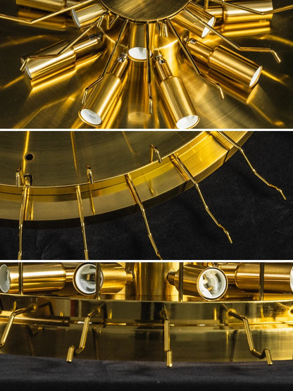 Textured Glass Tube Layered Ceiling Light