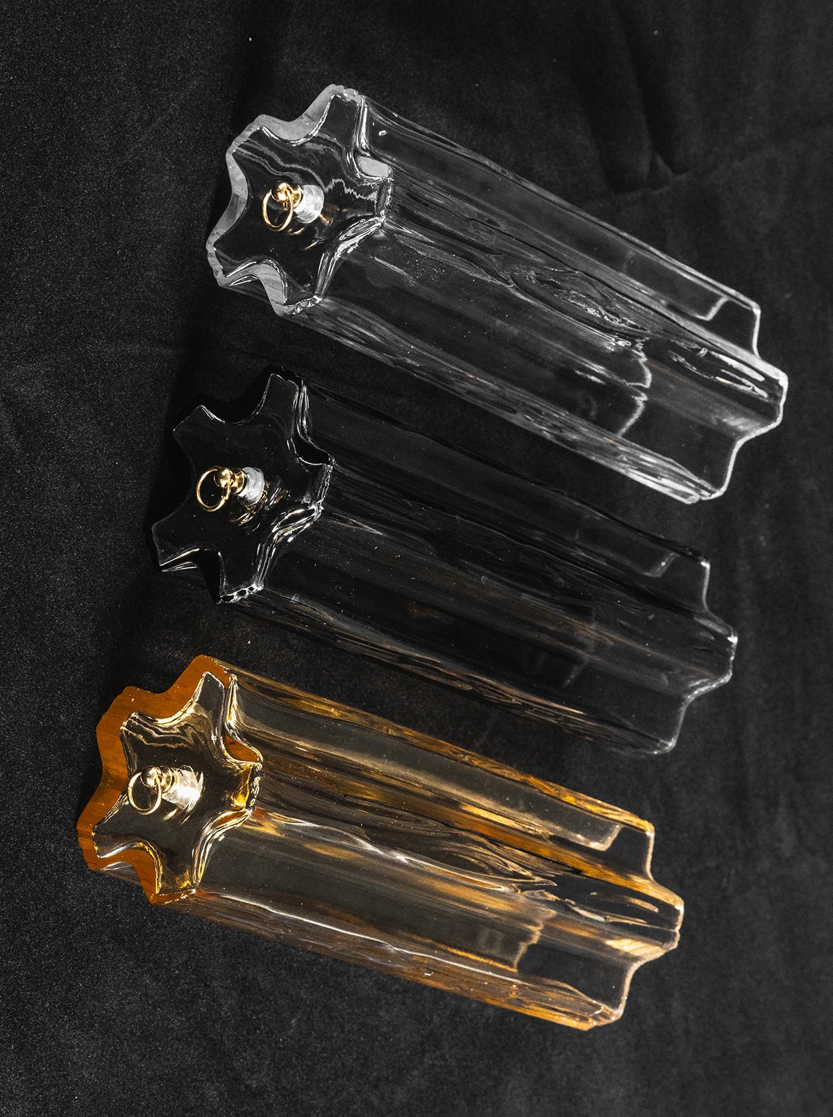 Textured Glass Tube Layered Ceiling Light