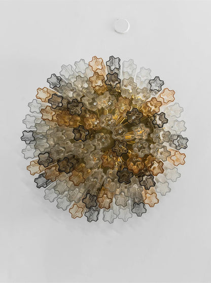 Textured Glass Tube Layered Ceiling Light