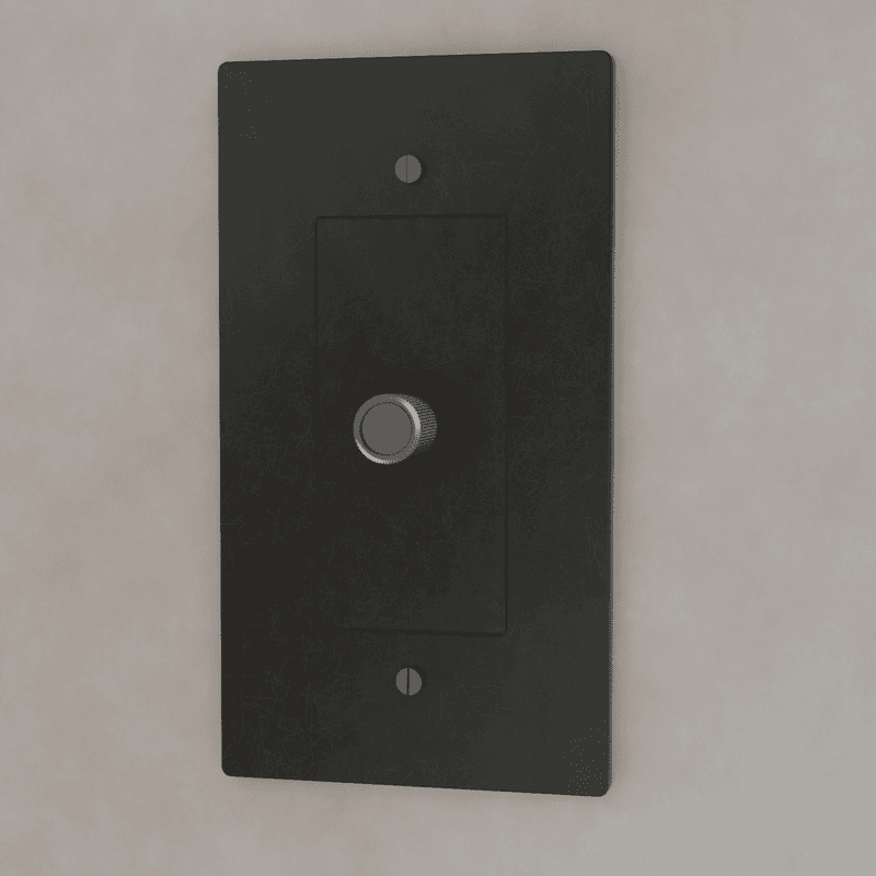 Brass Residence Supply 3-Way Rotary Dimmer Switch, available in 1 to 5 gang configurations, with rotary control and brass finish.