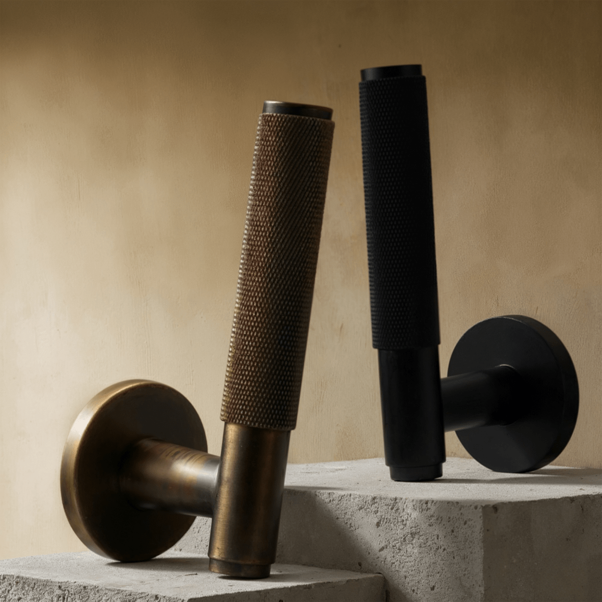 Brass door handle from Residence Supply, featuring a sleek, polished design for interior door hardware in home and garden.