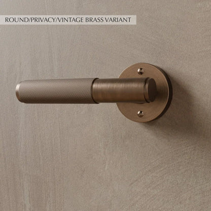 Brass door handle from Residence Supply, modern hardware for interior doors, with a polished brass finish and sleek design.