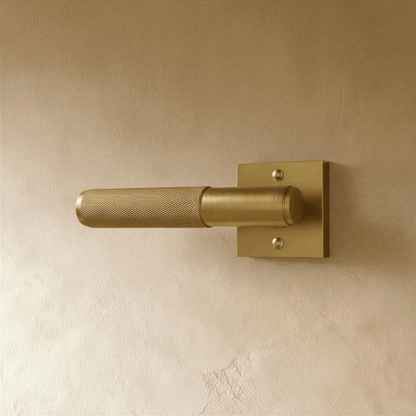 Brass door handle from Residence Supply, stylish and sturdy door hardware for home and garden doors.