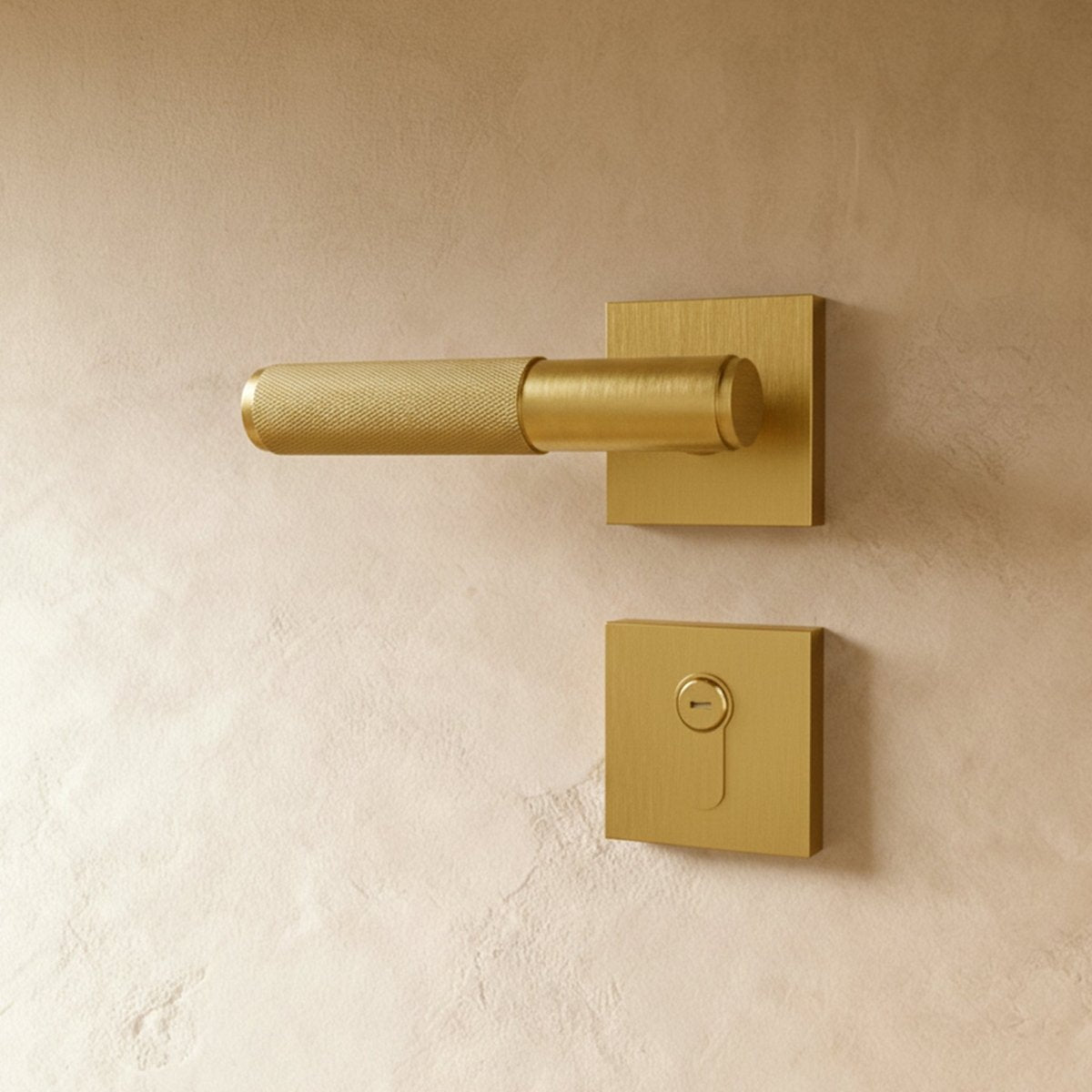 Open box brass door handle by Residence Supply, featuring a polished brass finish and ergonomic design for home door hardware.