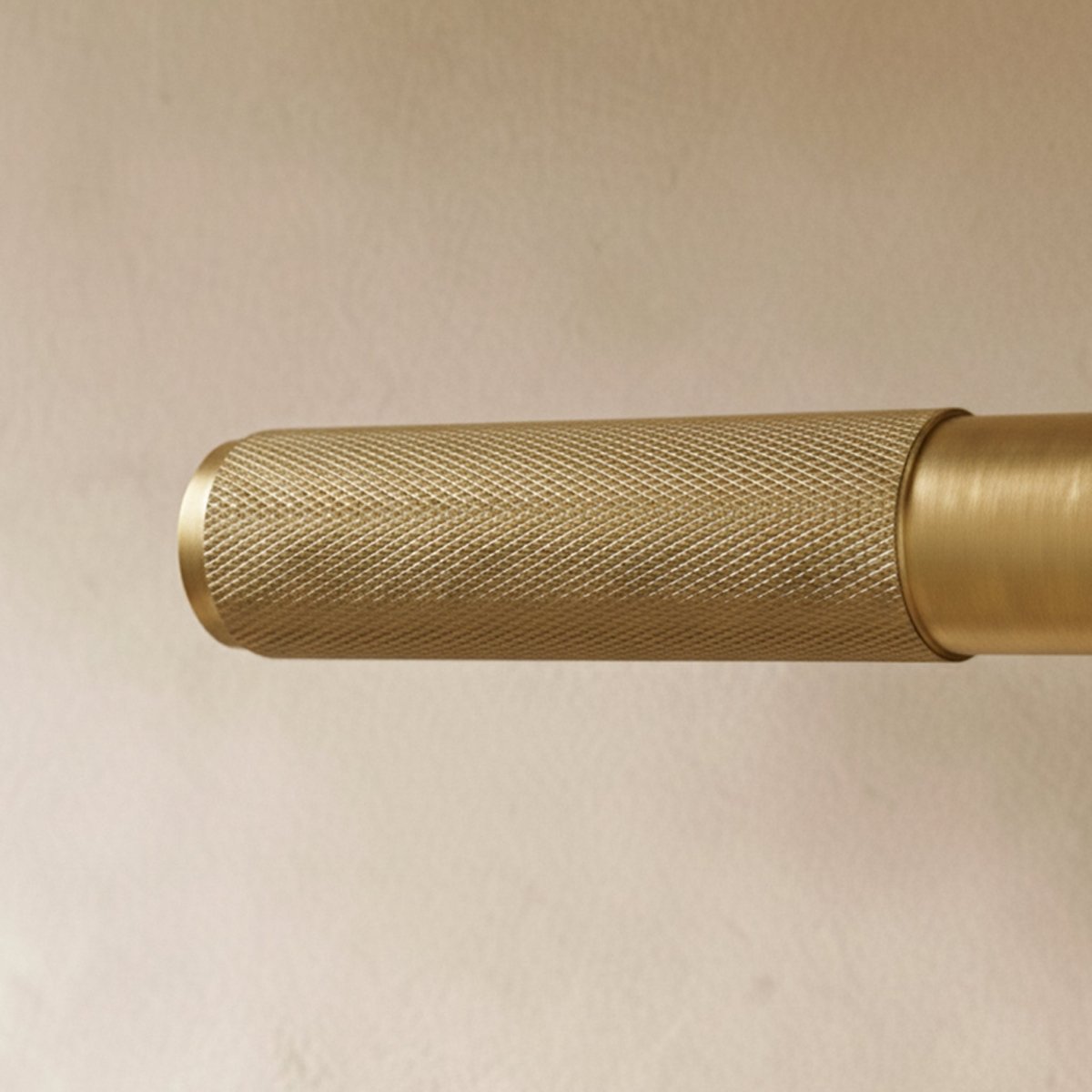 Open box brass door handle by Residence Supply showing polished brass finish and ergonomic design for home door hardware.