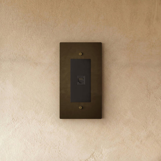The Brass Ethernet Socket (RJ45) (1-Gang) - Nuvé