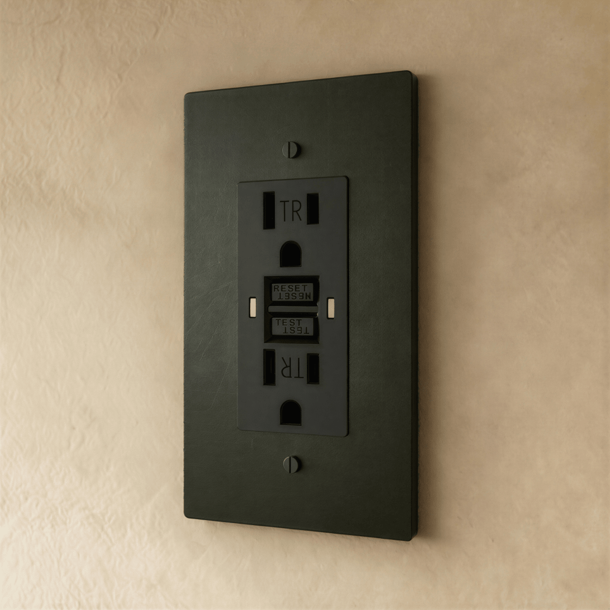 Residence Supply Brass Outlet 1 to 4 Gang electrical outlet with multiple socket ports, durable brass construction for residential use.