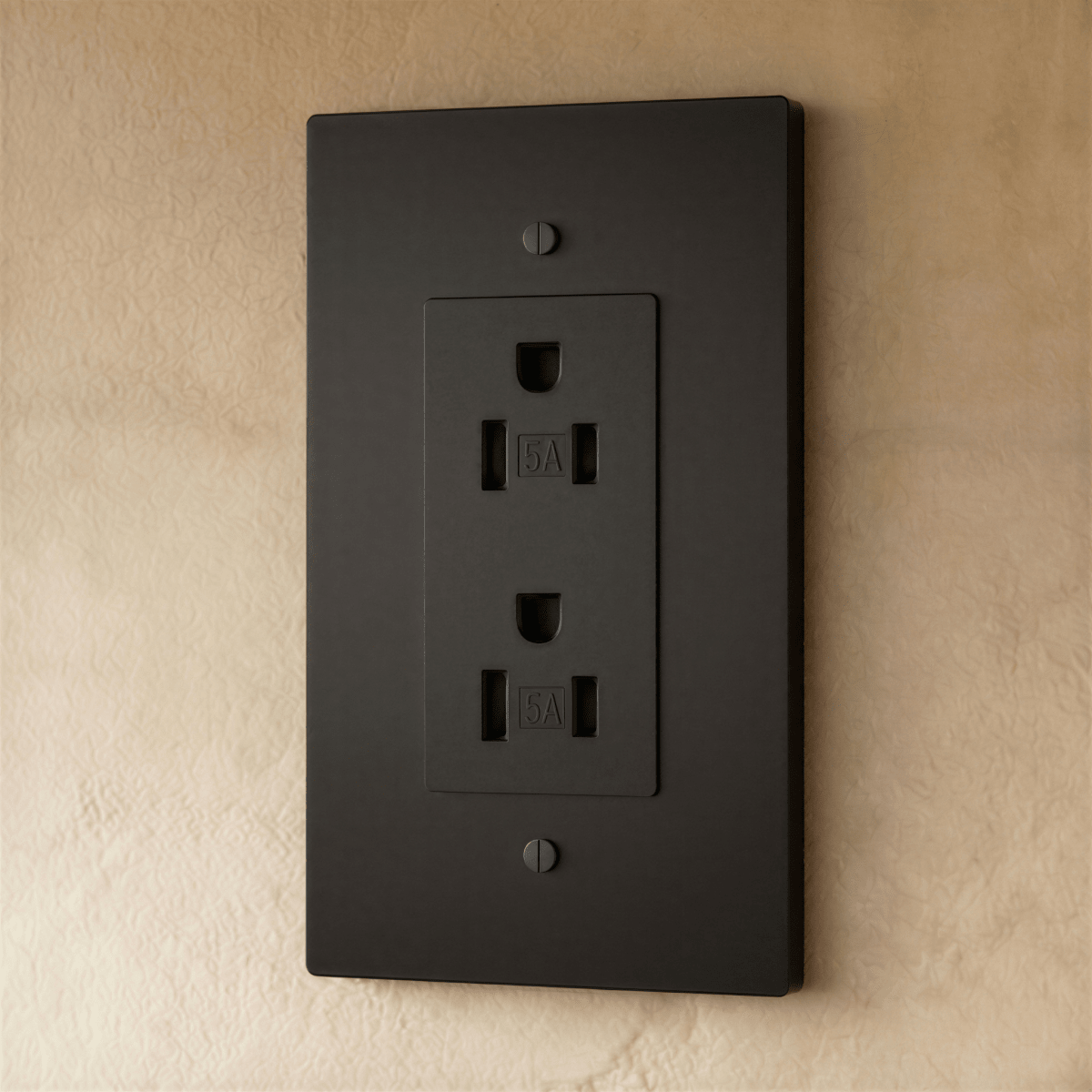 Residence Supply Brass Outlet 1 to 4 Gang electrical outlet with multiple sockets in polished brass finish