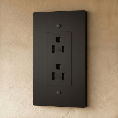 Residence Supply Brass Outlet 1 to 4 Gang electrical outlet with multiple sockets in polished brass finish