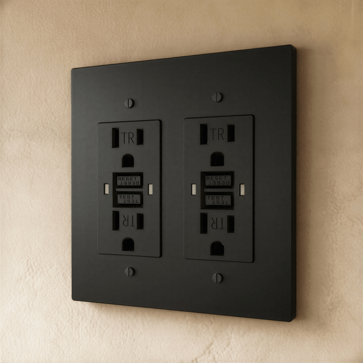 Residence Supply Brass Outlet 1 to 4 Gang electrical outlet with multiple socket slots for versatile power connection.